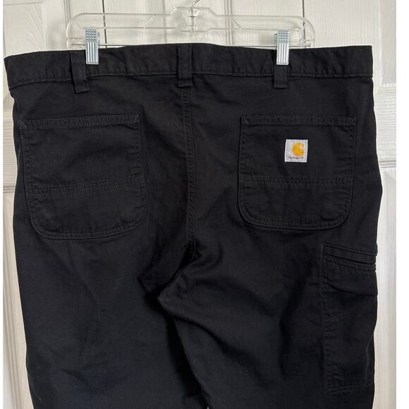 Carhartt Black Relaxed Fit Rugged Flex Work Pants 40x28 - Picture 6 of 12